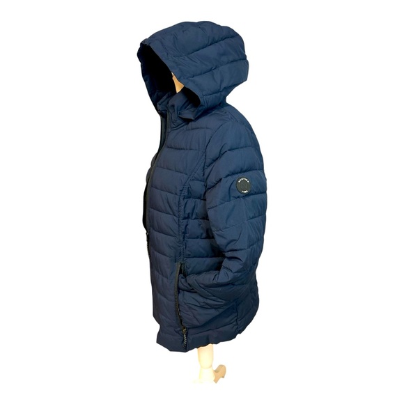 WOMENS NAUTICA XL PUFFER JACKET WITH REMOVABLE HOOD NAVY BLUE FITTED PACKABLE - Picture 13 of 13